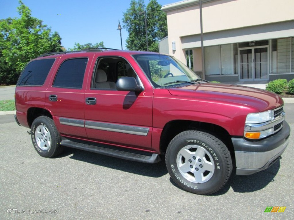 2004 Tahoe LS 4x4 - Sport Red Metallic / Tan/Neutral photo #10