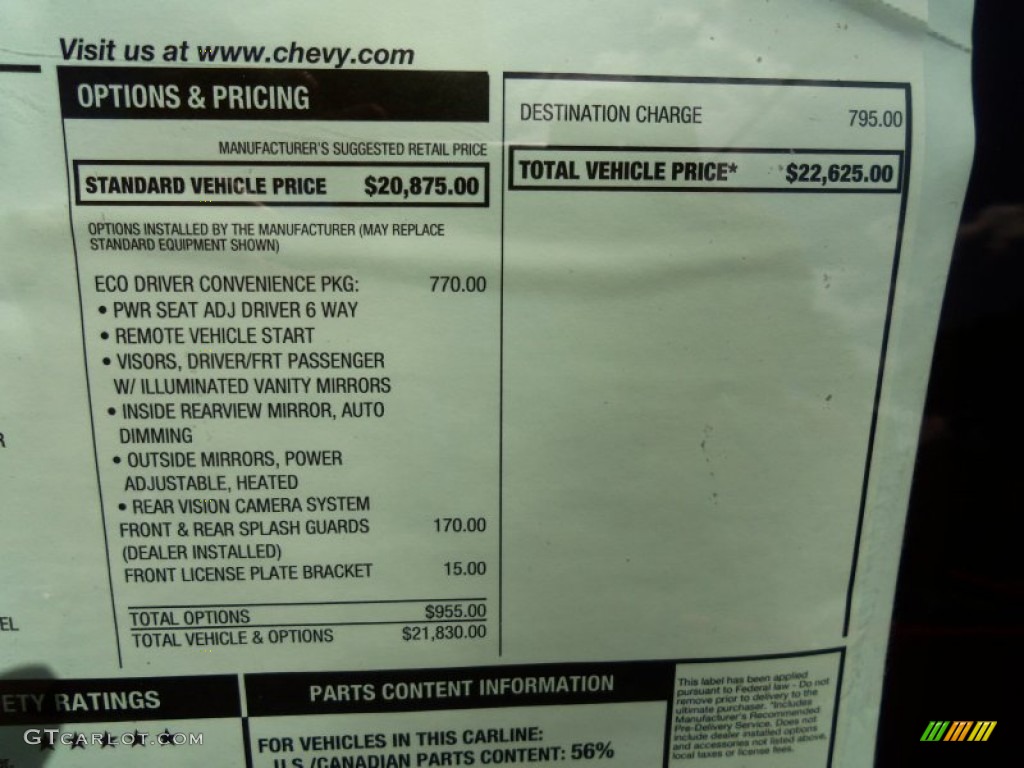 2013 Cruze ECO - Summit White / Jet Black/Sport Red photo #43