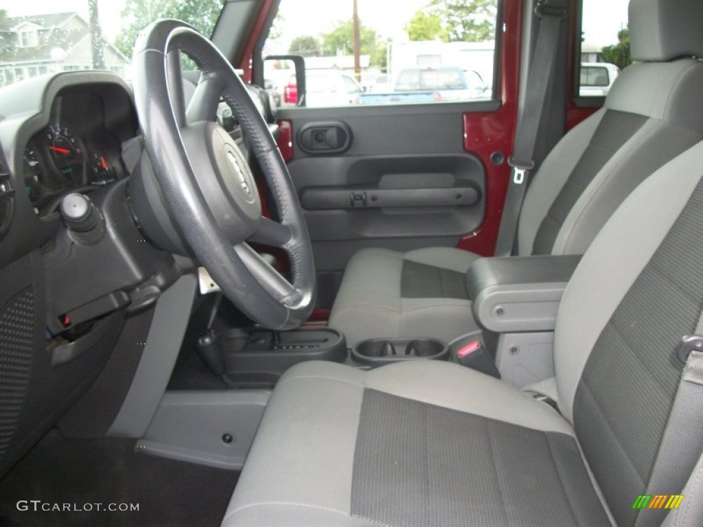 Dark Slate Gray/Med Slate Gray Interior 2008 Jeep Wrangler Unlimited X 4x4 Photo #82483013