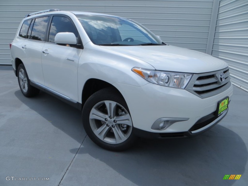 2013 Highlander Limited - Blizzard White Pearl / Ash photo #1