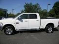 2012 Bright White Dodge Ram 2500 HD Laramie Longhorn Crew Cab 4x4  photo #2