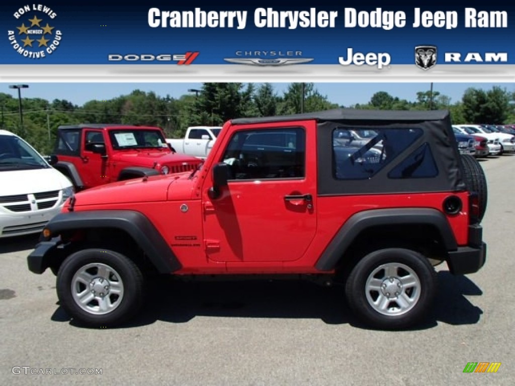 2013 Wrangler Sport 4x4 - Rock Lobster Red / Black photo #1