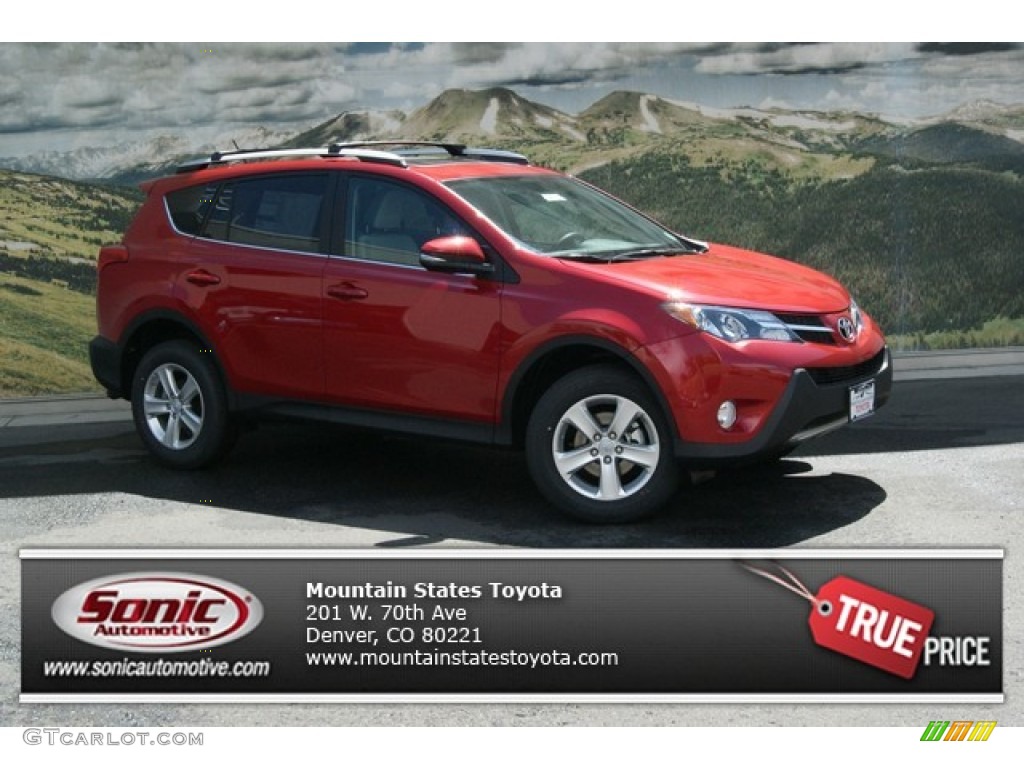 2013 RAV4 XLE AWD - Barcelona Red Metallic / Black photo #1