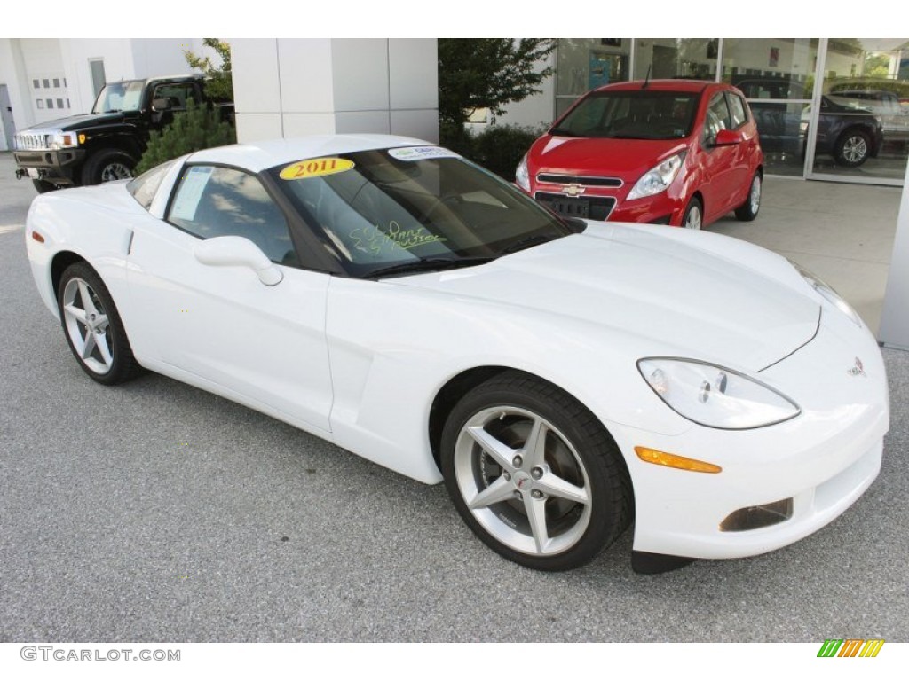 2011 Corvette Coupe - Arctic White / Ebony Black photo #1