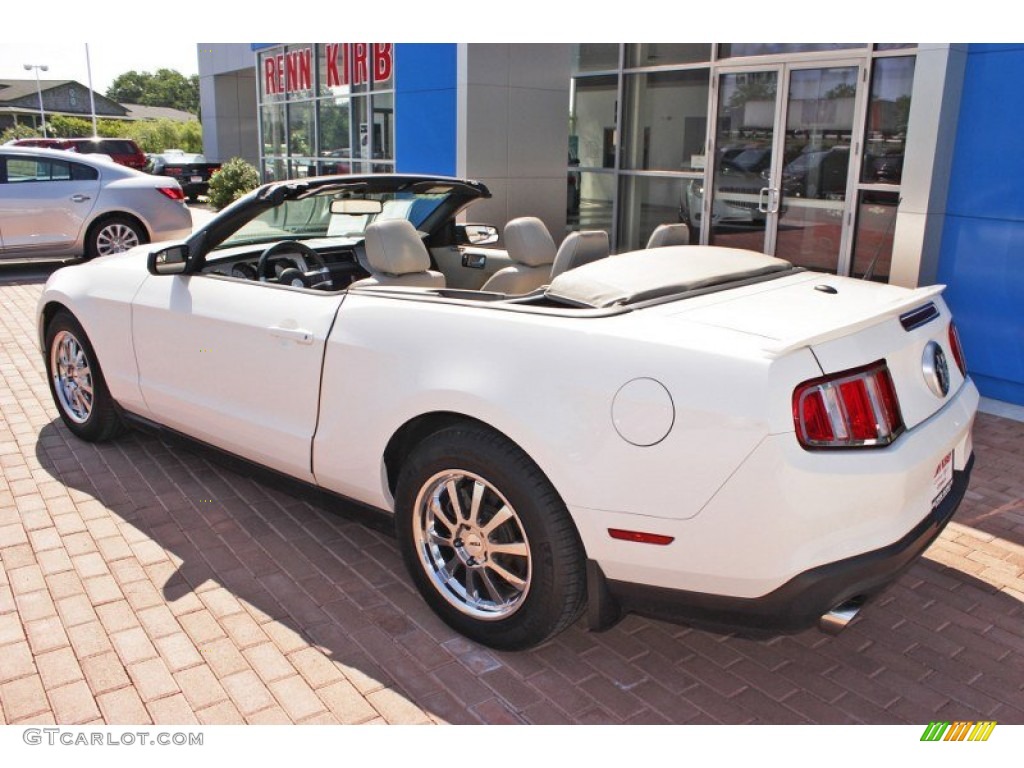 2011 Mustang V6 Premium Convertible - Performance White / Stone photo #2