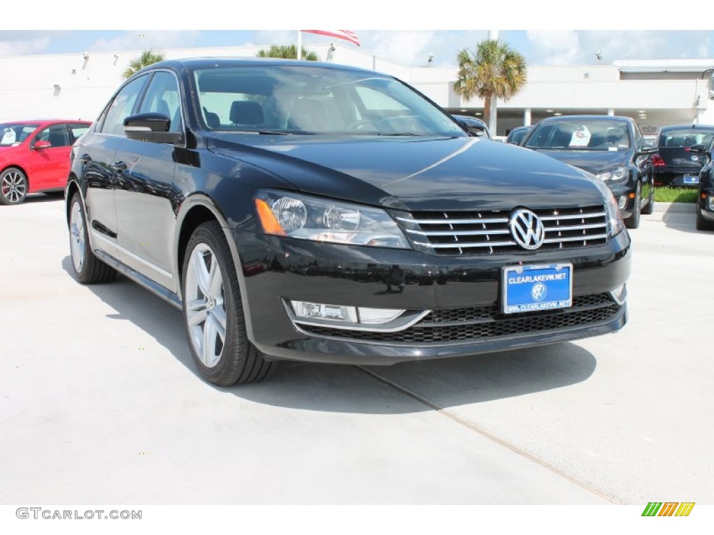 2013 Passat TDI SEL - Black / Titan Black photo #1