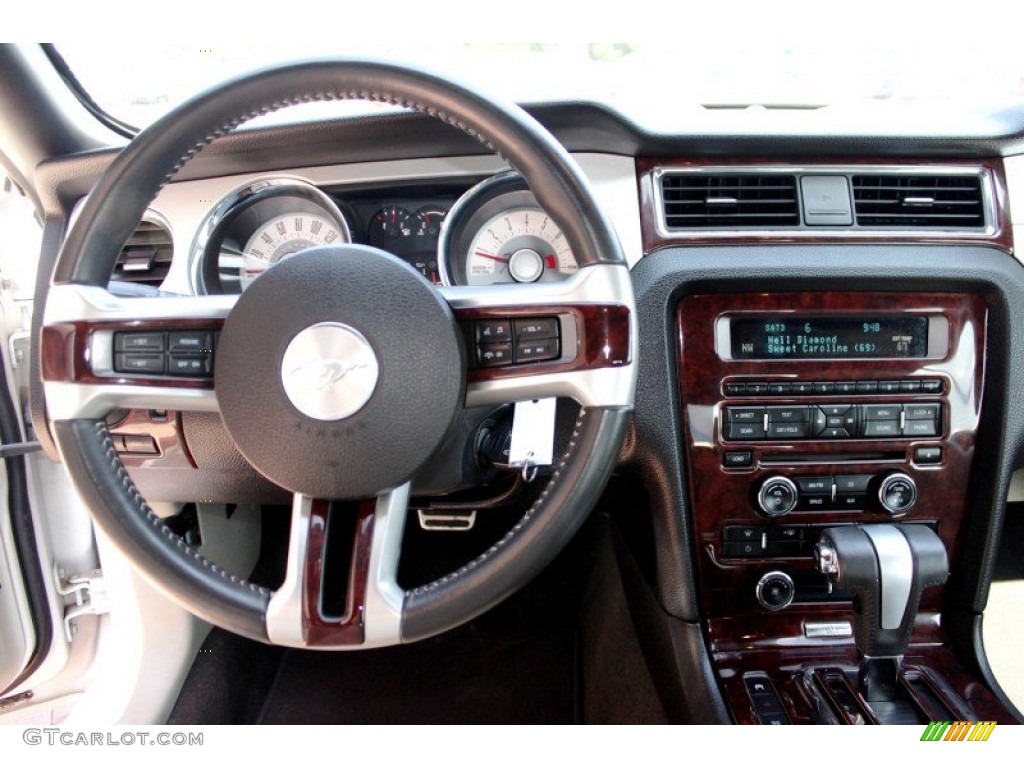 2011 Mustang V6 Premium Convertible - Performance White / Stone photo #8