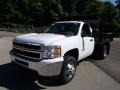 Summit White - Silverado 3500HD WT Regular Cab 4x4 Dump Truck Photo No. 2