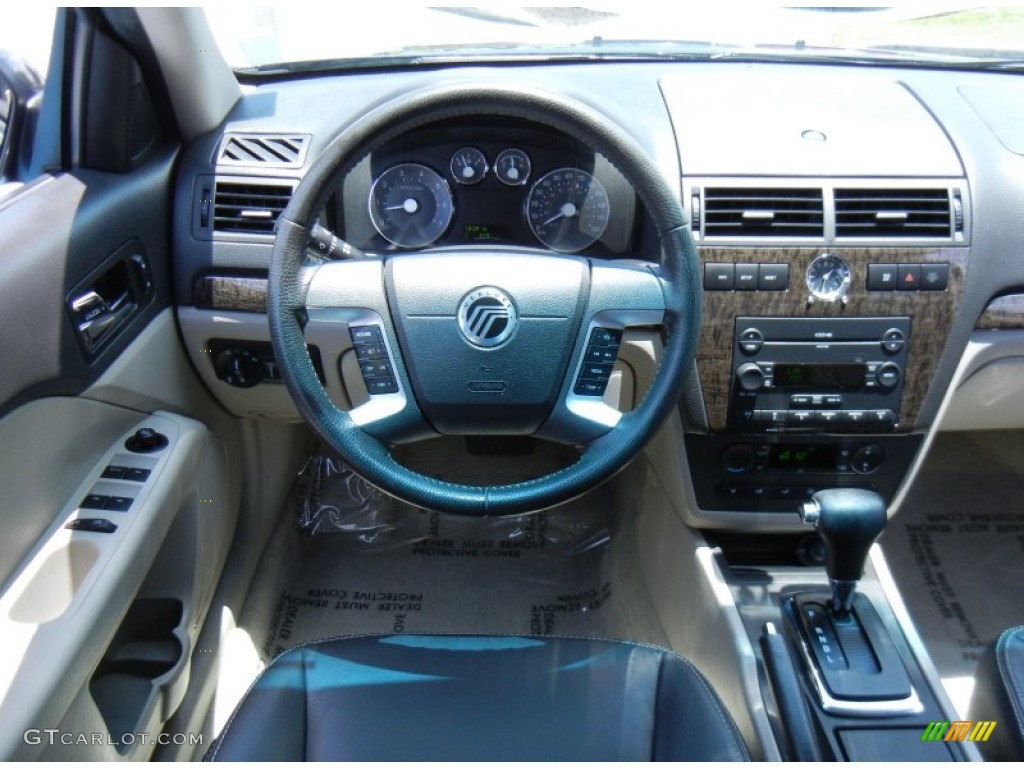 2007 Mercury Milan V6 Premier Medium Light Stone/Dark Charcoal Dashboard Photo #82487591