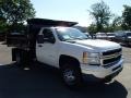Summit White - Silverado 3500HD WT Regular Cab 4x4 Dump Truck Photo No. 4