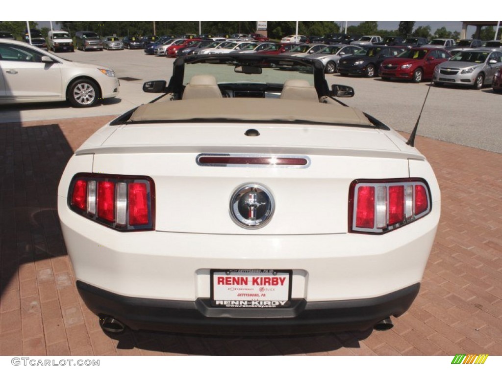 2011 Mustang V6 Premium Convertible - Performance White / Stone photo #20