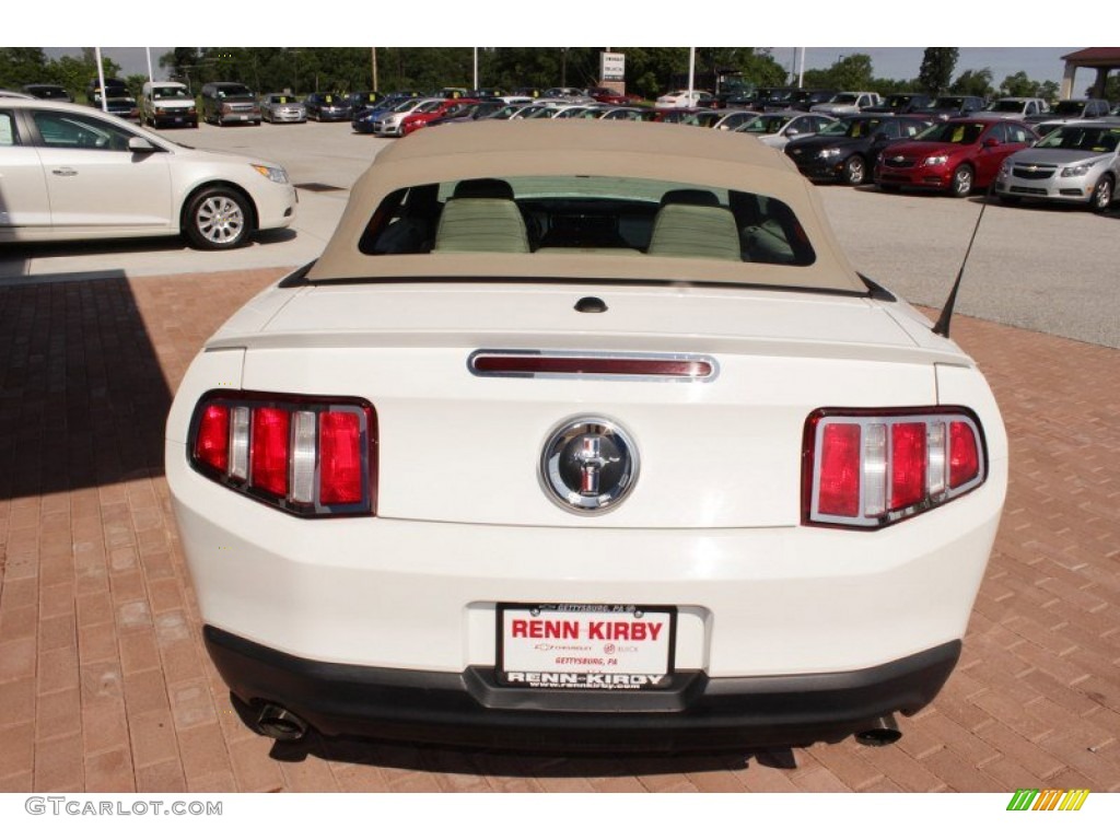 2011 Mustang V6 Premium Convertible - Performance White / Stone photo #21