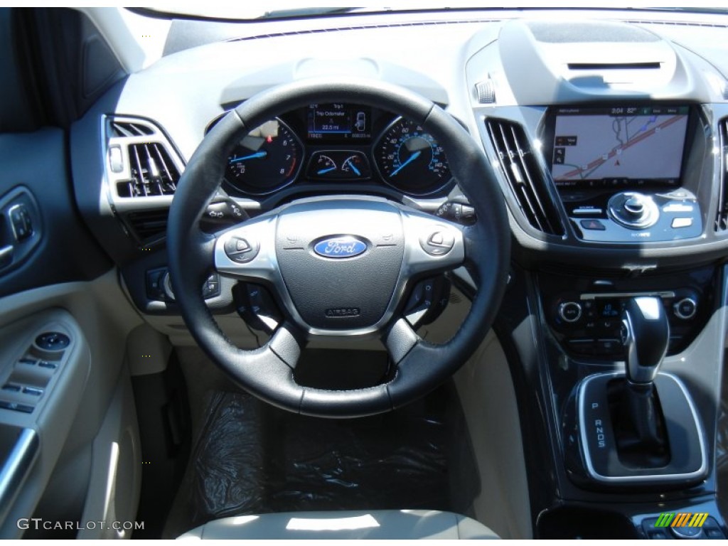 2014 Ford Escape Titanium 1.6L EcoBoost Steering Wheel Photos