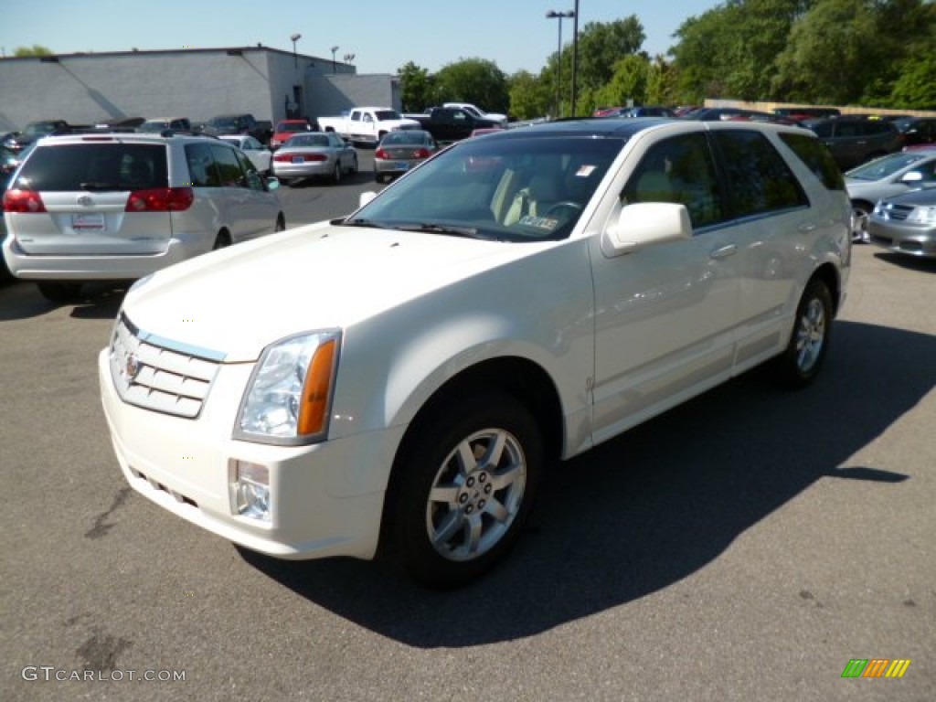 2008 SRX 4 V6 AWD - White Diamond Tricoat / Cashmere/Cocoa photo #3