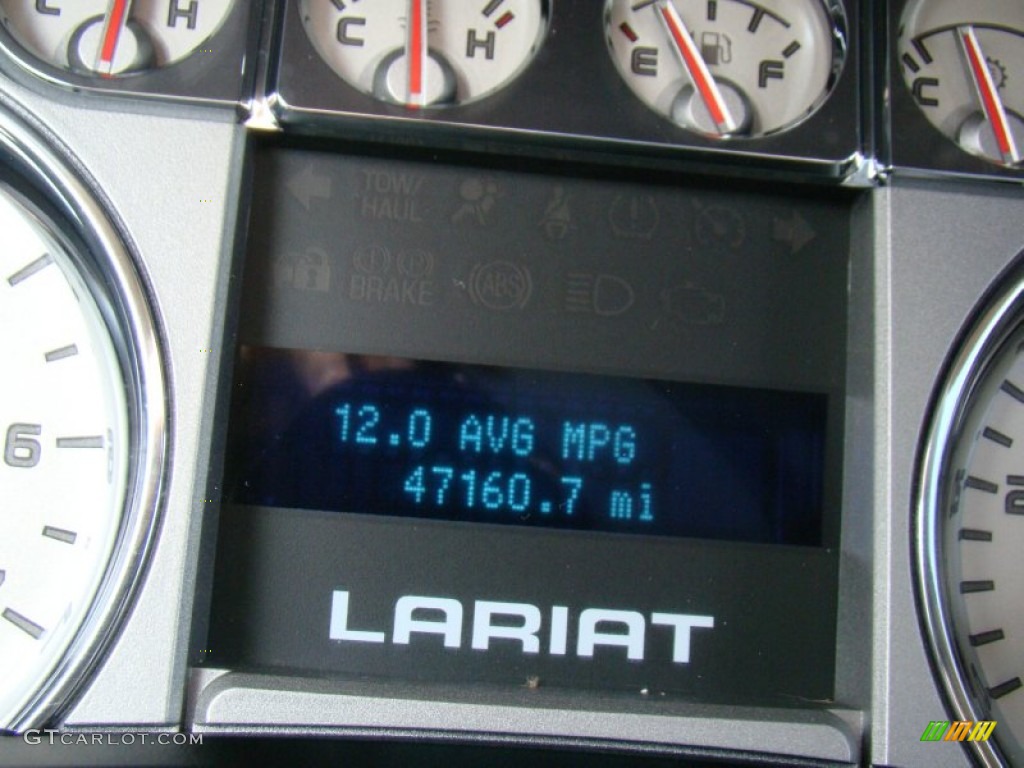2010 F150 Lariat SuperCrew - Dark Blue Pearl Metallic / Tan photo #26