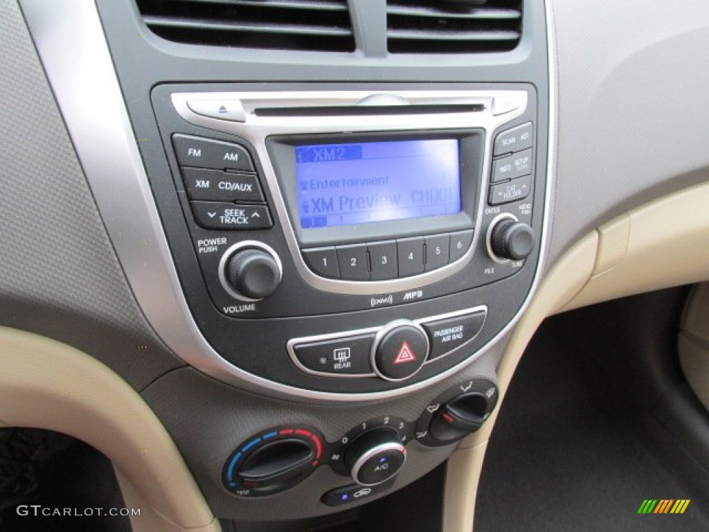 2012 Accent GLS 4 Door - Century White / Beige photo #18