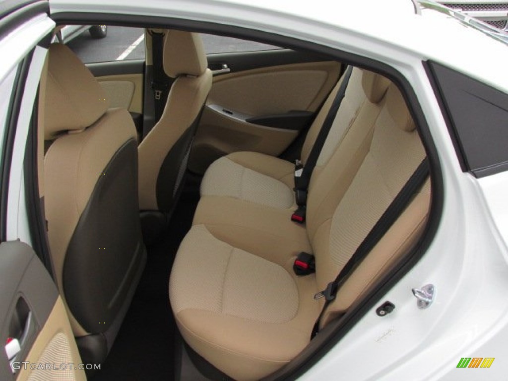 2012 Accent GLS 4 Door - Century White / Beige photo #20