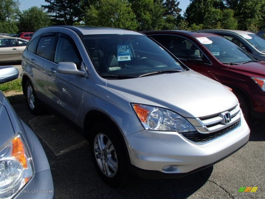 2011 CR-V EX-L 4WD - Alabaster Silver Metallic / Black photo #1