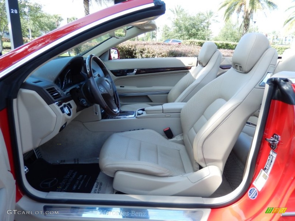 Almond/Mocha Interior 2011 Mercedes-Benz E 350 Cabriolet Photo #82489503