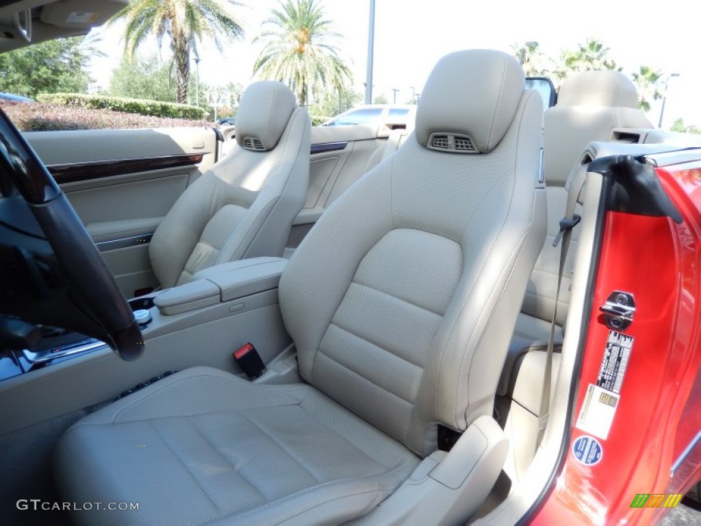 Almond/Mocha Interior 2011 Mercedes-Benz E 350 Cabriolet Photo #82489529