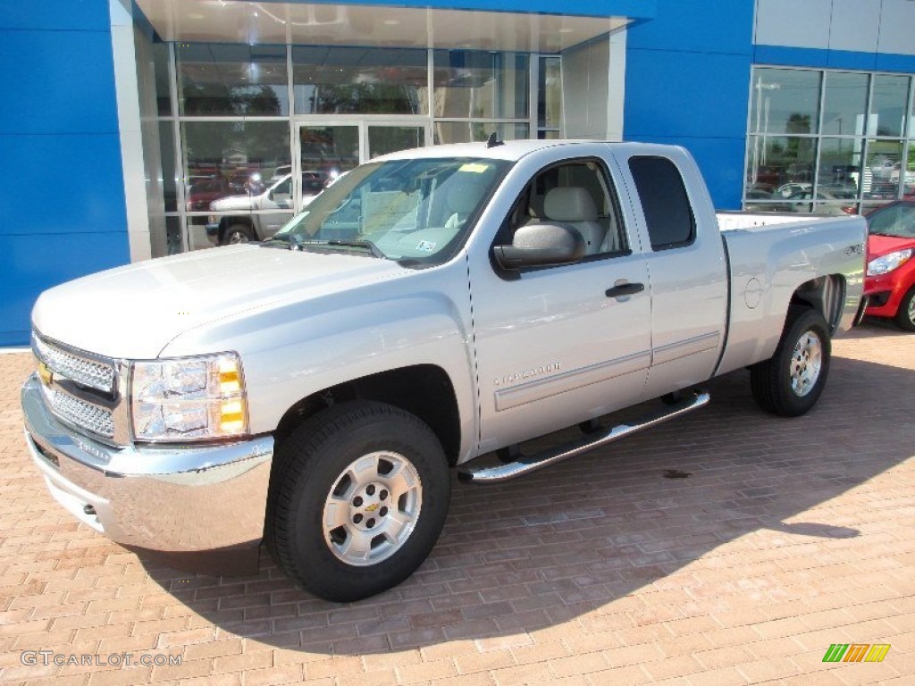 2013 Silverado 1500 LT Extended Cab 4x4 - Silver Ice Metallic / Ebony photo #10