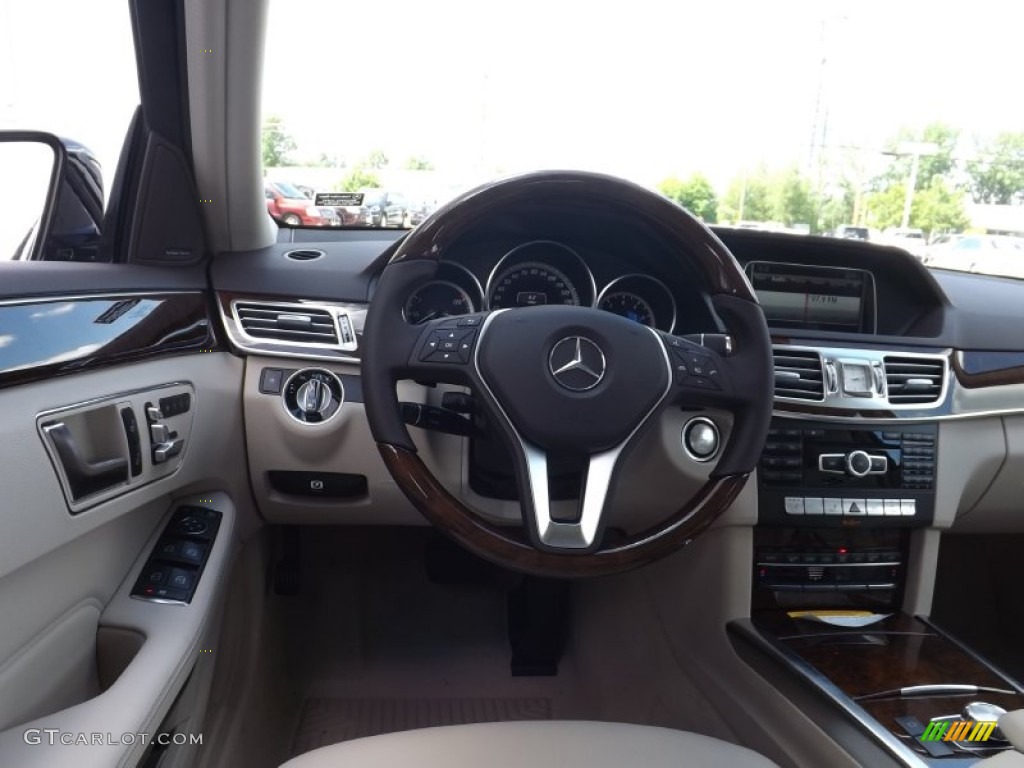 2014 E 350 4Matic Wagon - Black / Silk Beige/Espresso Brown photo #7
