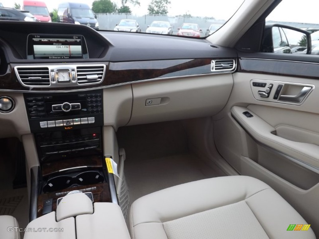 2014 E 350 4Matic Sport Sedan - Black / Silk Beige/Espresso Brown photo #8