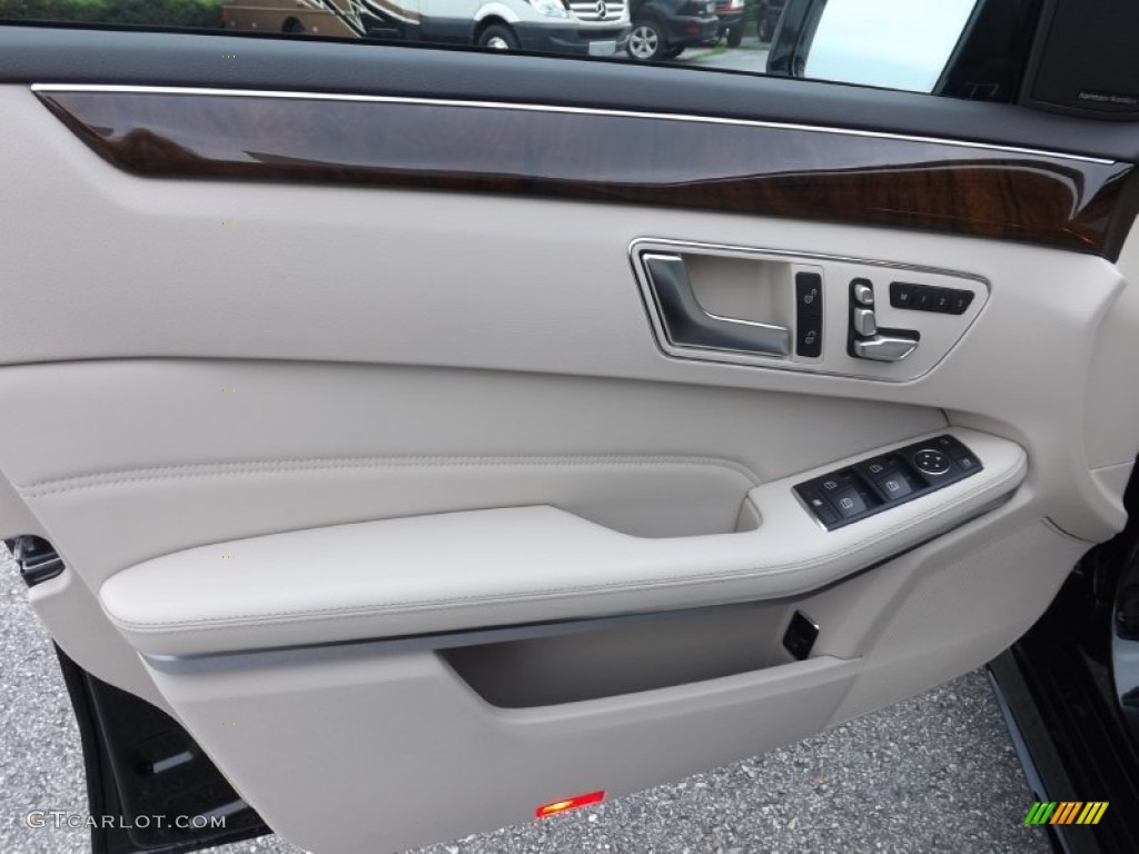 2014 E 350 4Matic Sport Sedan - Black / Silk Beige/Espresso Brown photo #12