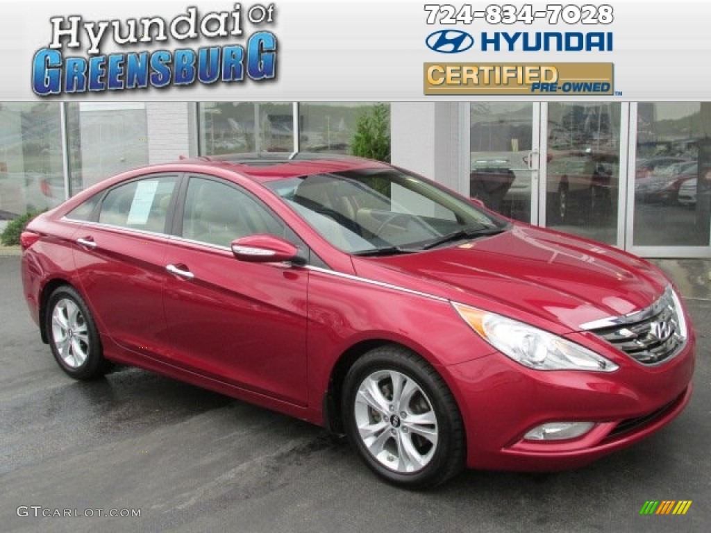 2011 Sonata Limited - Venetian Red / Camel photo #1