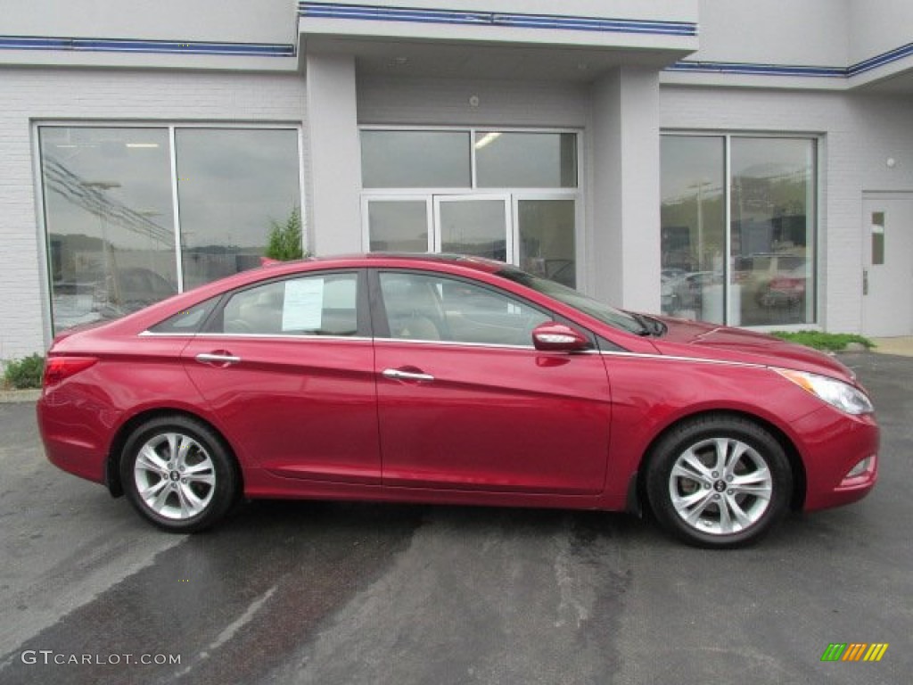 2011 Sonata Limited - Venetian Red / Camel photo #2