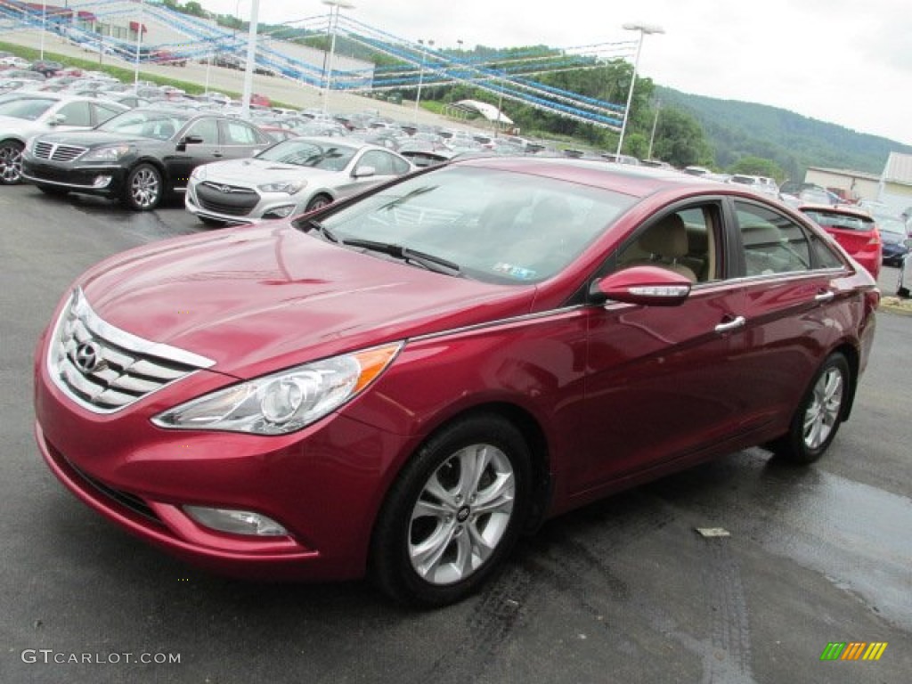 2011 Sonata Limited - Venetian Red / Camel photo #6