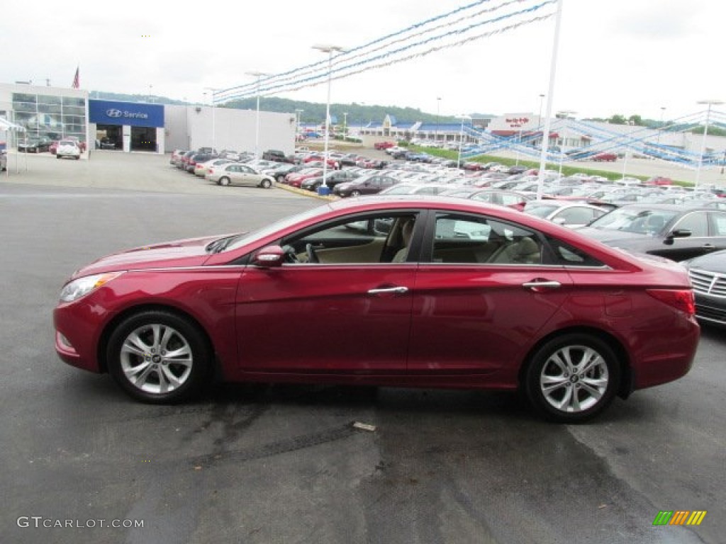 2011 Sonata Limited - Venetian Red / Camel photo #7