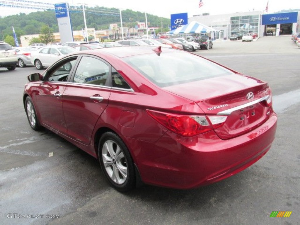 2011 Sonata Limited - Venetian Red / Camel photo #8