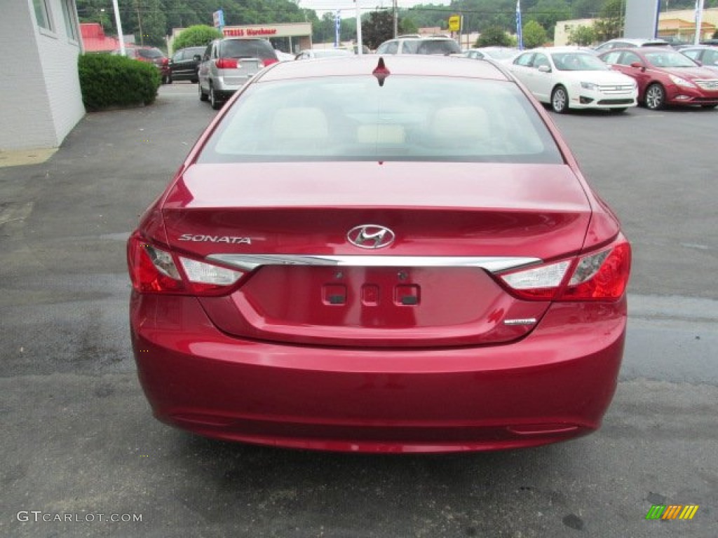2011 Sonata Limited - Venetian Red / Camel photo #9
