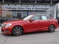 2013 Mars Red Mercedes-Benz C 300 4Matic Sport  photo #1