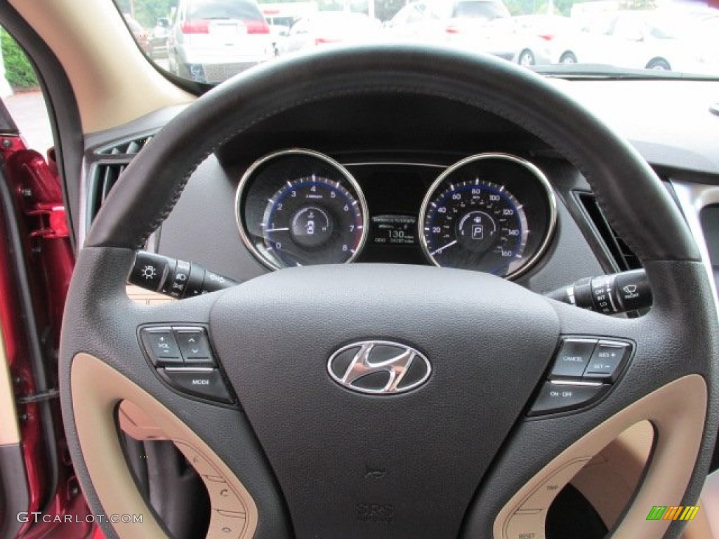 2011 Sonata Limited - Venetian Red / Camel photo #18