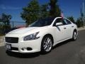 2009 Winter Frost White Nissan Maxima 3.5 SV Premium  photo #1