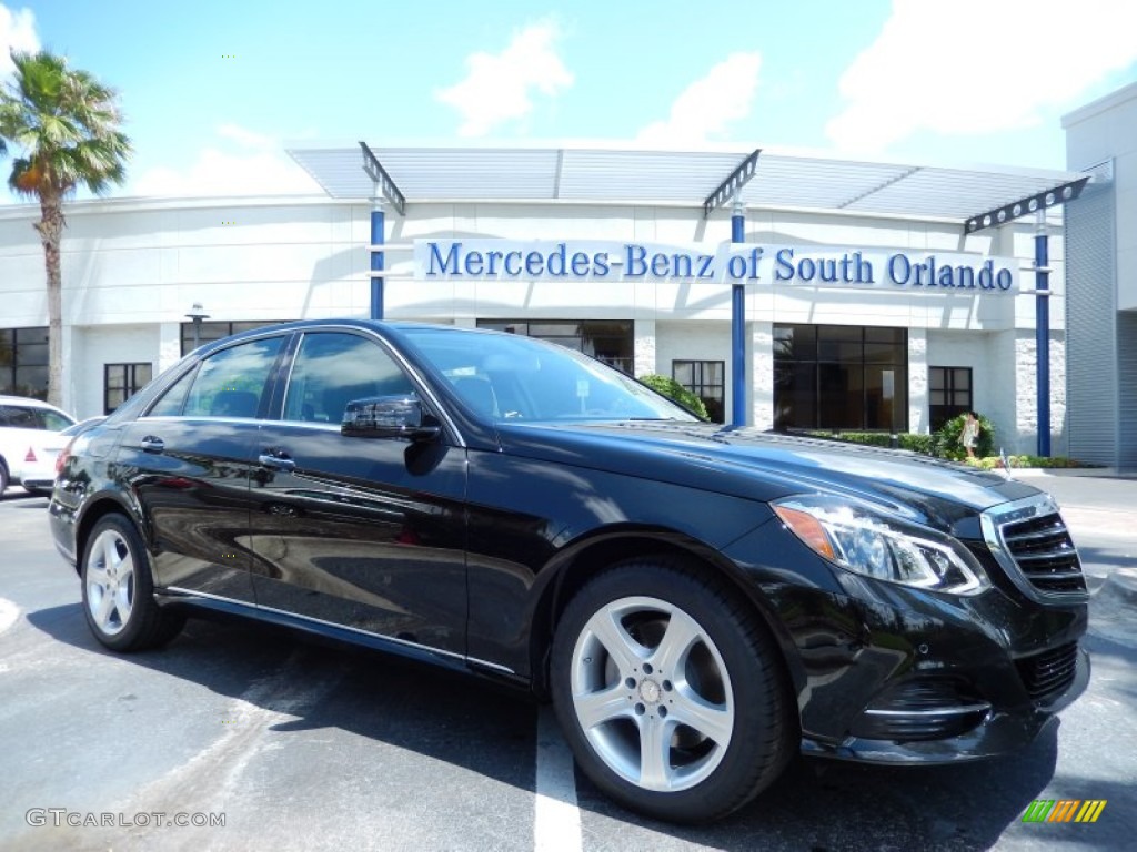 2014 E 350 Sedan - Black / Black photo #1