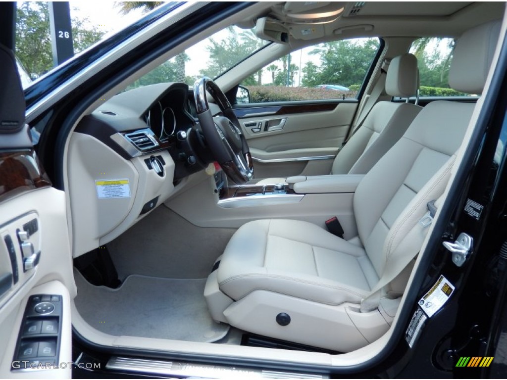 2014 E 350 Sport Sedan - Black / Silk Beige/Espresso Brown photo #6