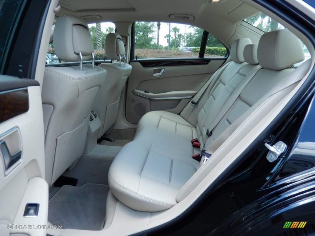 2014 E 350 Sport Sedan - Black / Silk Beige/Espresso Brown photo #7