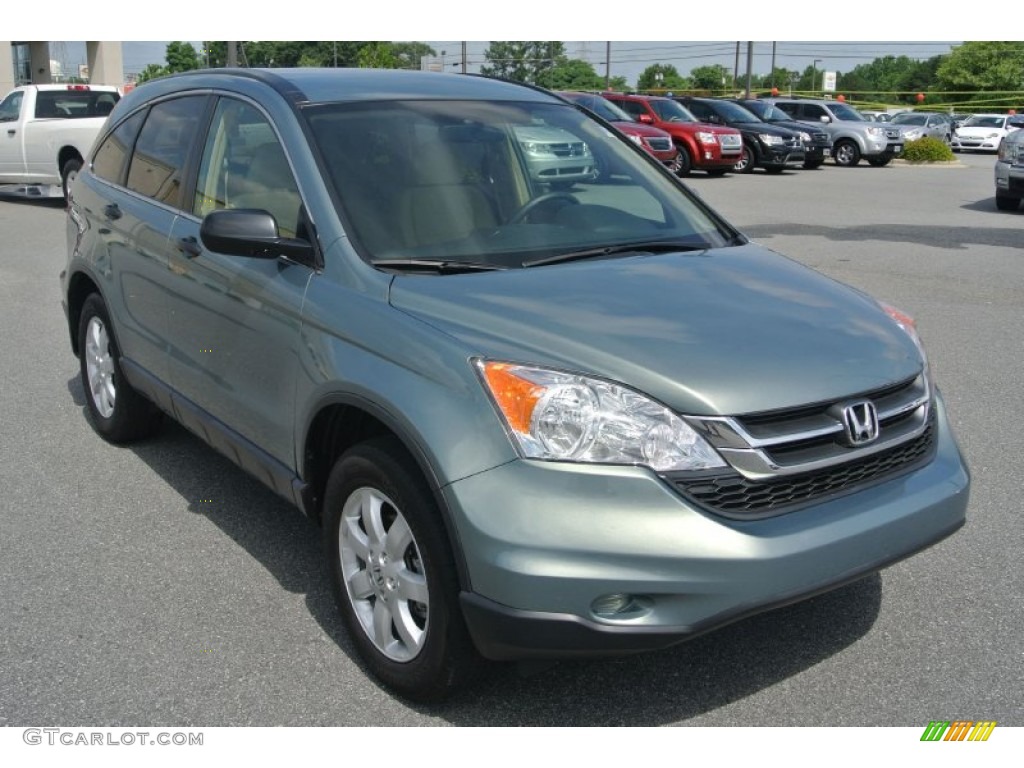 2011 CR-V SE 4WD - Opal Sage Metallic / Ivory photo #2