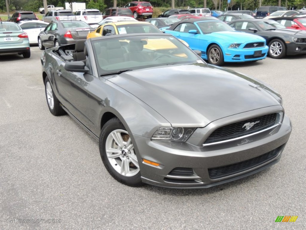 2013 Mustang V6 Convertible - Sterling Gray Metallic / Charcoal Black photo #1