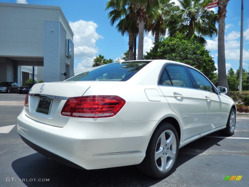 2014 E 350 Sedan - Diamond White Metallic / Silk Beige/Espresso Brown photo #3