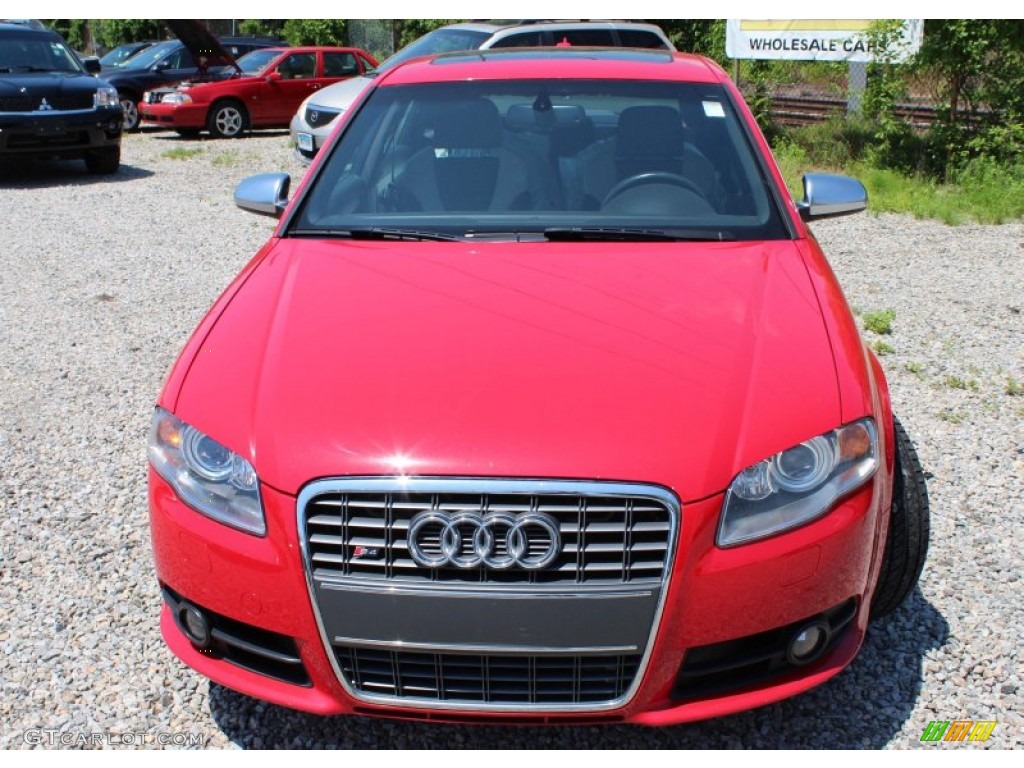 2005 S4 4.2 quattro Sedan - Brilliant Red / Black/Silver photo #2