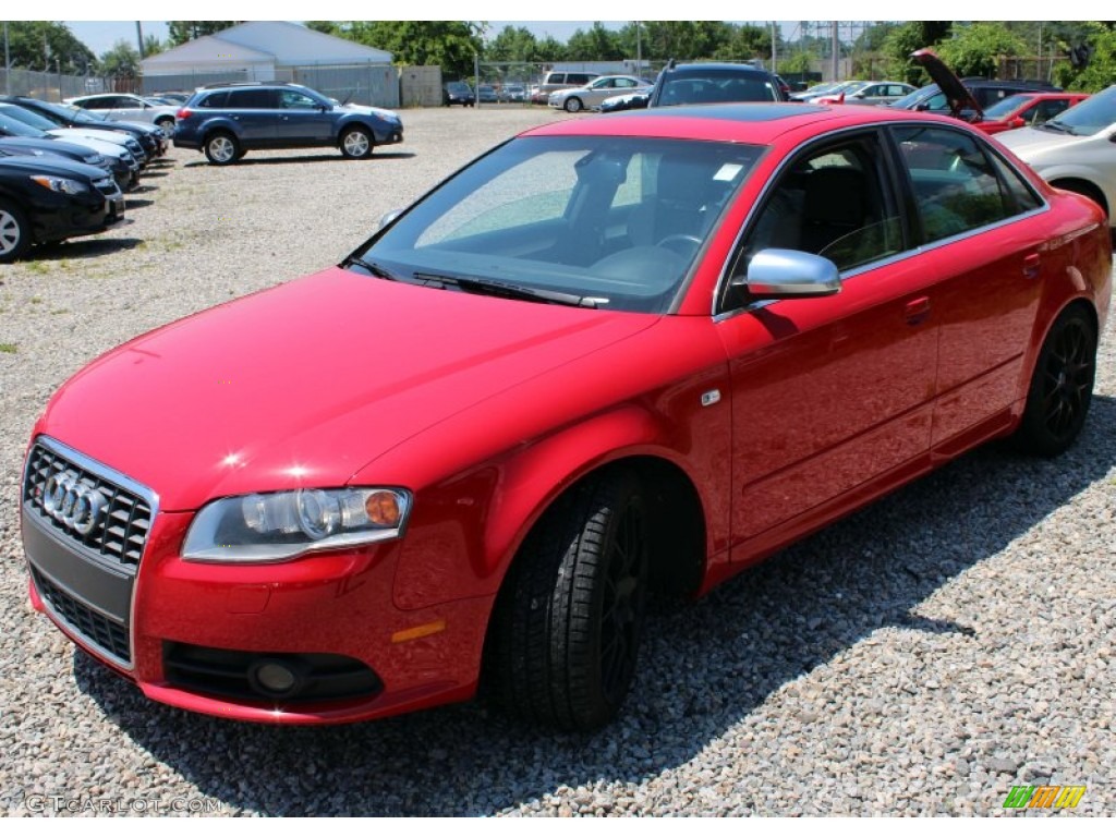 2005 S4 4.2 quattro Sedan - Brilliant Red / Black/Silver photo #3