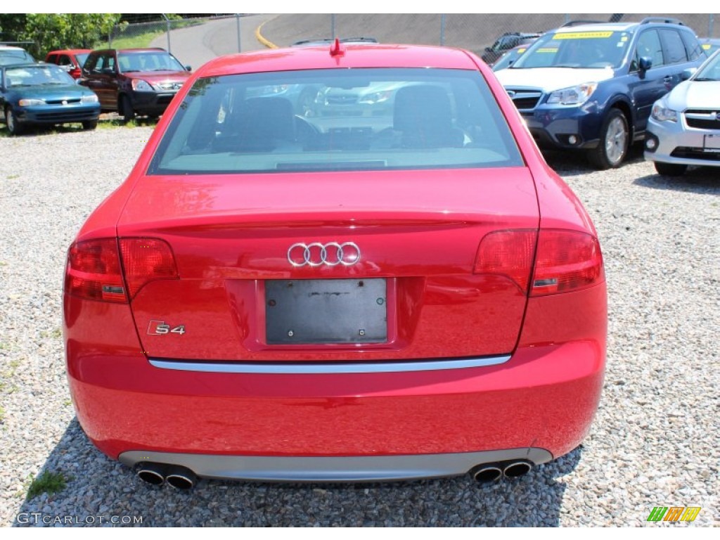 2005 S4 4.2 quattro Sedan - Brilliant Red / Black/Silver photo #7