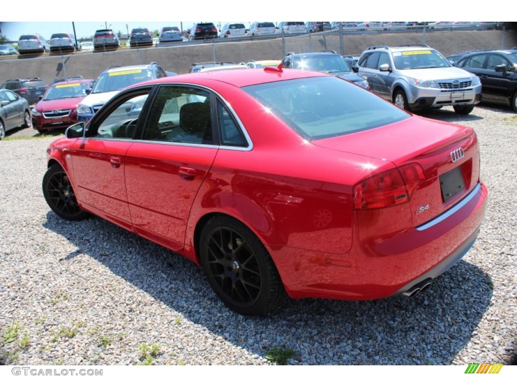 2005 S4 4.2 quattro Sedan - Brilliant Red / Black/Silver photo #10