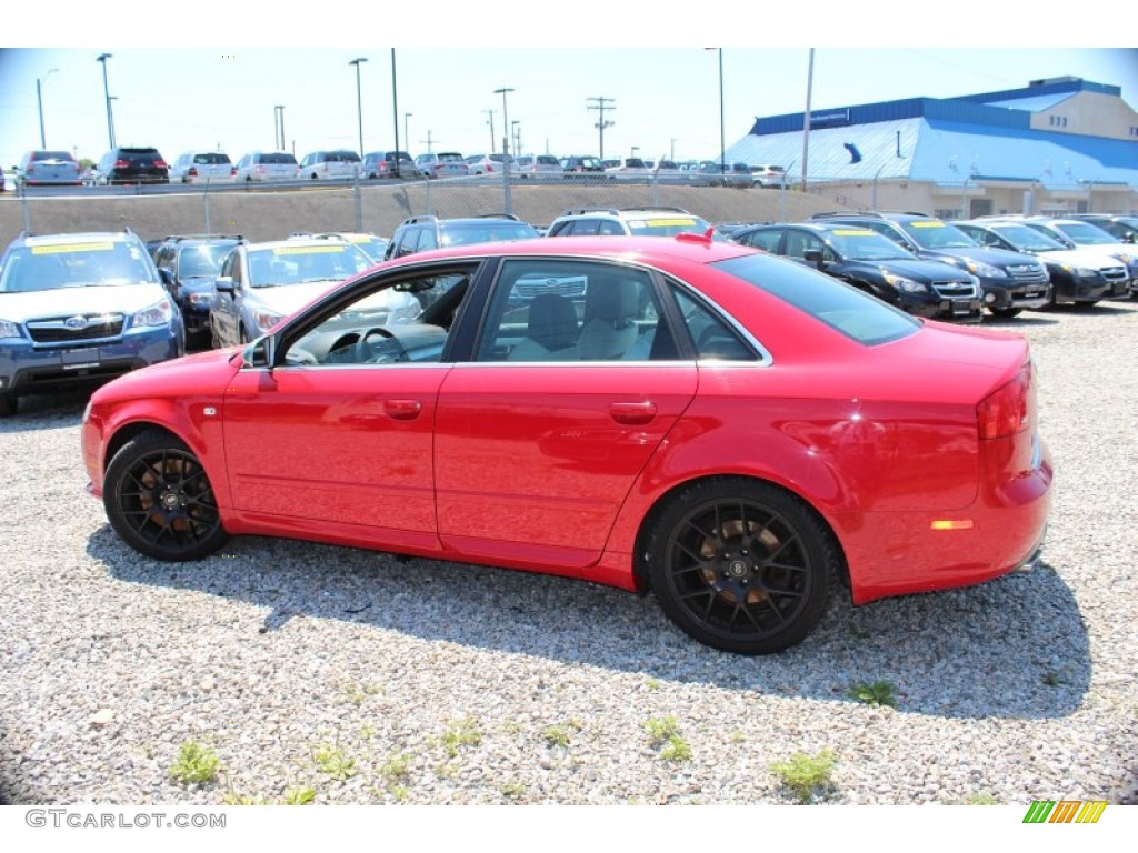 2005 S4 4.2 quattro Sedan - Brilliant Red / Black/Silver photo #11