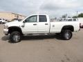 2008 Bright White Dodge Ram 3500 Big Horn Edition Quad Cab 4x4  photo #2