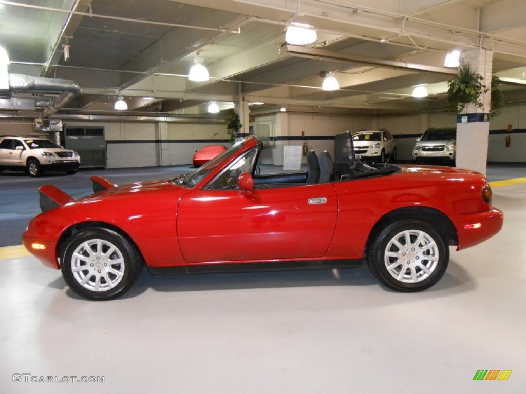 1992 MX-5 Miata Roadster - Classic Red / Black photo #8